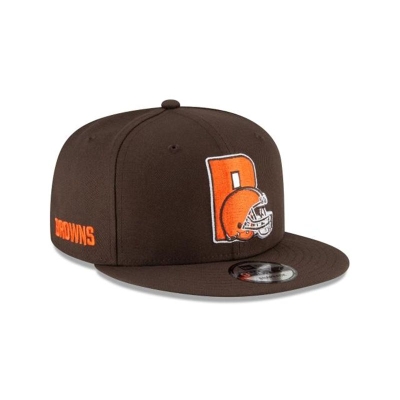 Cleveland Browns Gorra | New Era NFL Logo Mix 9fifty Snapback Cap Mexico - Marrom